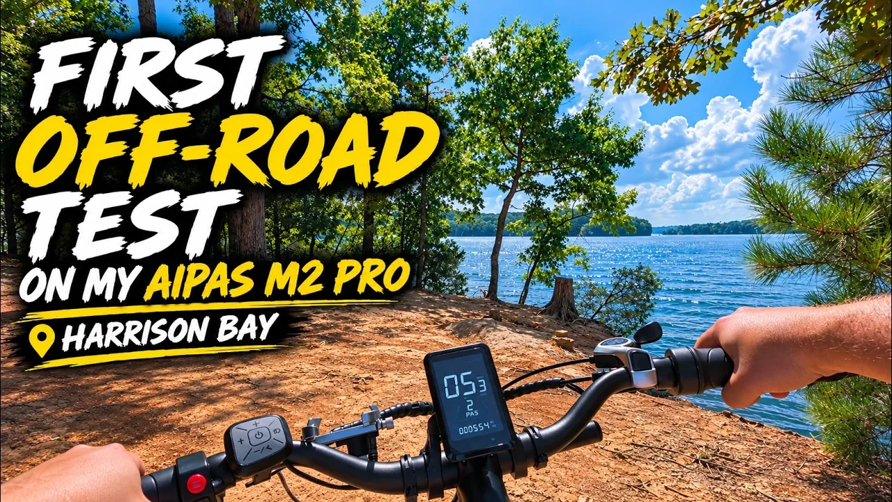 KappinSpaulding riding the Bay Point Loop at Harrison Bay State Park