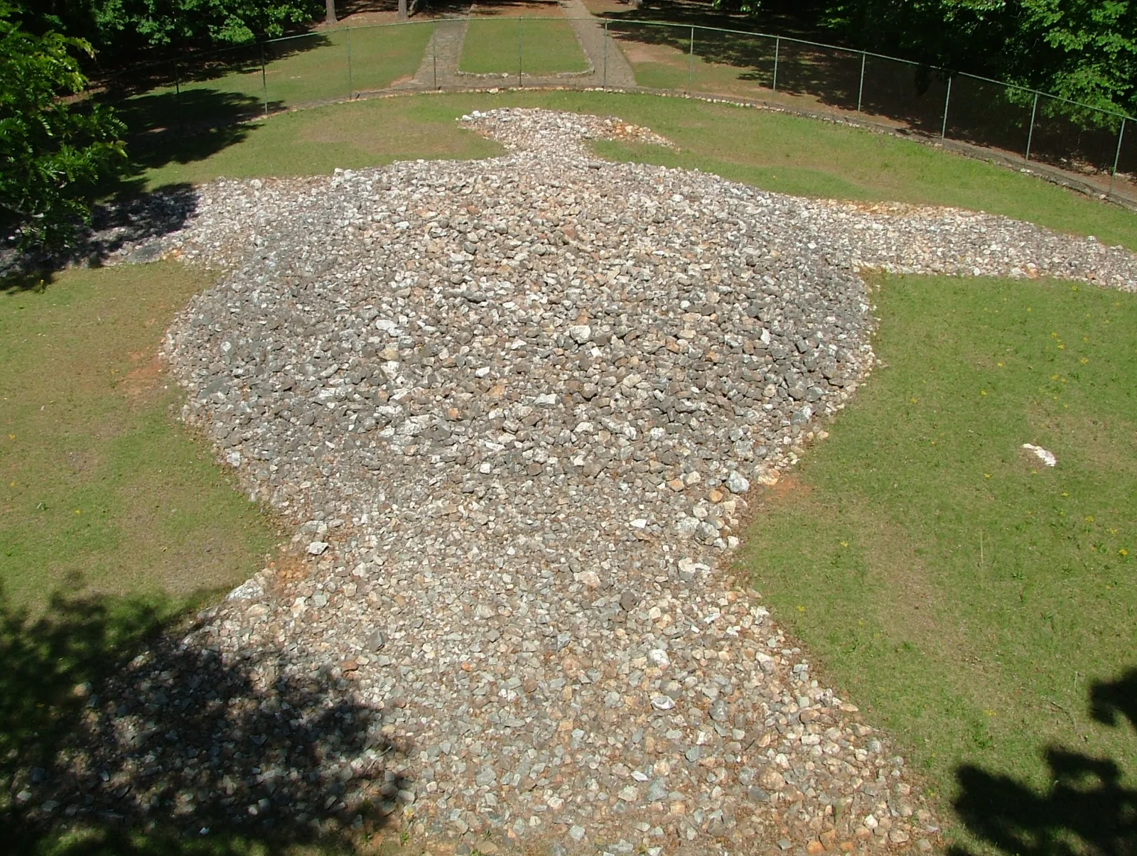 The Rock Eagle effigy mound in Georgia